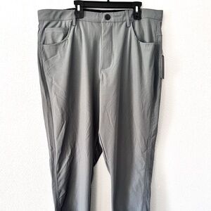 NEW Quiksilver Comfort Stretch Charcoal Gray Slim Fit Casual Pants 36X30 Orig$78